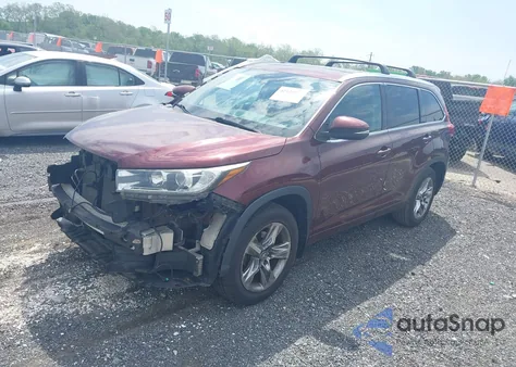 2018 Toyota Highlander Limited Platinum z USA, uszkodzony, nr VIN 5TDDZRFH0JS882603